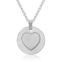cadena con colgante corazon movil plata 925