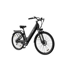 bicicleta electrica urbana velopro c1 250 w bateria 36 v 13 ah shimano 7 velocidades portaequipajes trasero negro