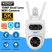 camara ptz kerui 5k 10mp para exteriores compatible con tuya smart wifi camara ip inalambrica seguridad para el hogar cctv vigilancia vision nocturna