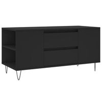 mesa de centro madera de ingenieria negro 102x445x50 cm vidaxl