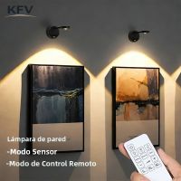 lampara de pared inalambrica inteligente recargable kvf con sensor de movimiento luz led regulable de 3 colores para iluminar cuadros y pinturas lampara de pared led lampara recargable decorativa