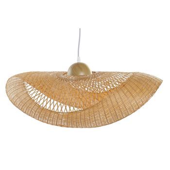 Lampara Techo Bambu 70x34x20 Pamela Natural Marron