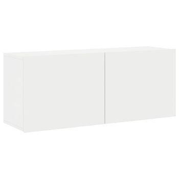 Mueble Para Tv De Pared Blanco 100x30x41 Cm Vidaxl