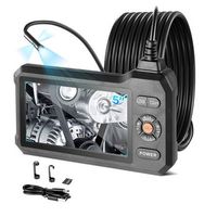 vevor sc14 endoscopio triple camara 5 ips 8 mm 5 m 32 gb 3000 mah led 8x zoom