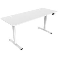 mars gaming mgd-ergopro160 mesa elevable electrica 73-118cm fibra carbono y acero 160x60cm blanco
