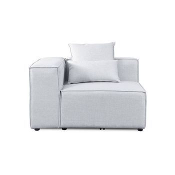 Sofá Modular Sofá Esquinero Izquierdo Verona - 120 X 70 Cm Gris Claro