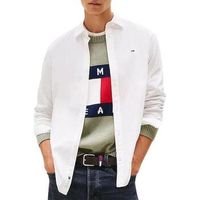 tommy hilfiger camisa manga larga poplin para hombre