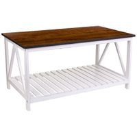 mesa de centro blanco 92x53x46h cm
