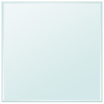 Tablero De Mesa De Cristal Templado Cuadrado 800x800 Mm Vidaxl