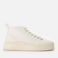 vagabond womens stacy hi-top trainers - cream white - uk 4