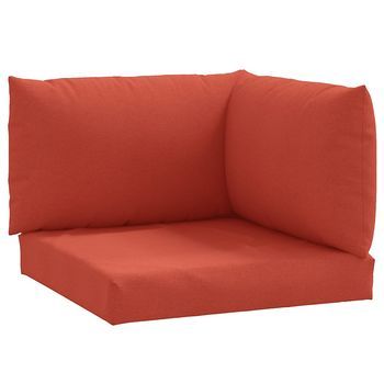 Cojines Para Sofá De Palets 3 Uds Tela Rojo Melange Vidaxl