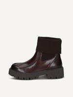 caprice bootie brown made of leather and synthetic without heel size 42