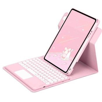 Royal Bailey Pd-e209 Funda Con Bluetooth Teclado Para Ipad 10th(2022)10.9 Rosa