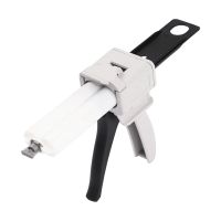 pistola de pegamento universal de 50 ml ab 1121 dispensador de epoxi plastico duradero gris y negro para union prec