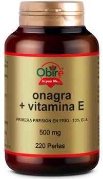Obire Aceite de Onagra 500 mg 10% GLA 220 Perlas