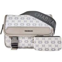 chabrand bolso mini-bolso tipo satchel con solapa icone lona gris para hombre