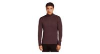 camiseta interior icebreaker merino 260 tech marron 1 2 cremallera  hombre