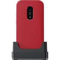 telefono movil doro leva e22 rojoblanco 4g pantalla 28 teclas grandes bluetooth ip54