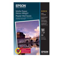 epson a4 heavy weight matte paper 50 sheets 167gsm white