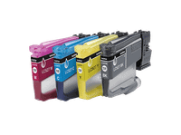 cartucho de tinta - brother lc527val 1300 paginas impresion negro 900 color 4 cartuchos cian magenta y amarillo