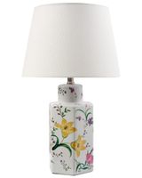 lampara de mesa  porcelana blanco