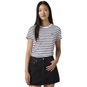 Levis Tops y Camisetas 39185-0400 PERFECT TEE EMILY STRIPE-BRIGHT WHITE para mujer