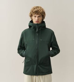 C.P. Company para hombre. 21CMOW700A006097A Chaqueta con gafas CP Shell-R verde (M), Casual, Poliéster