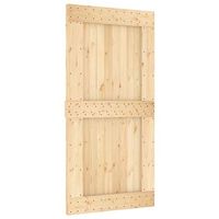 puerta corredera narvik natural y negro 100 x 210 cm 2135 cm vidaxl