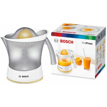 Exprimidor Bosch MCP3000N Blanco/Amarillo 25W 0.8L Plástico Doble Rotación Jarra Removible