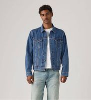 levis para hombre 72334-0772 chaqueta trucker azul indigo m casual algodon denim