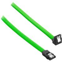 modmesh 60 cm right angle sata 3 cable - light green green