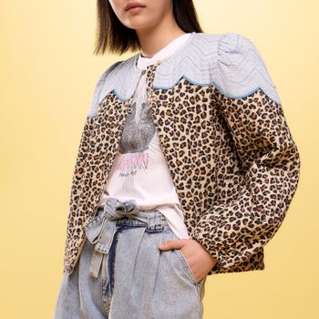 Stella Nova Leopard Cloud Cotton-Shell Jacket - DK 36/UK 10