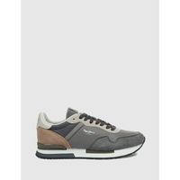 pepe jeans zapatillas zapatilla hailon basic gris para hombre
