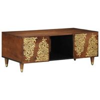 mesa de cafe marron miel 100 x 54 x 40 cm vidaxl