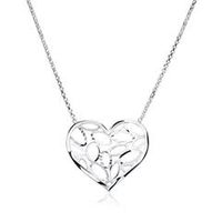 cadena corazon plata 925