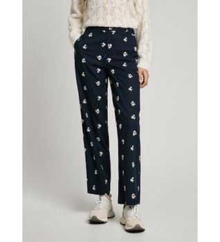 Pepe Jeans para mujer. PL211802 Pantalón Genoveva marino (XS), Casual, Viscosa