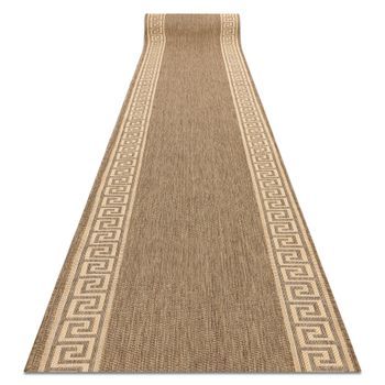 Alfombra De Pasillo Sizal Floorlux Modelo 20014 Color Café/color Maí 200x270 Cm