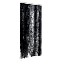 cortina mosquitera  mosquitera de chenilla gris antracita 100x220 cm