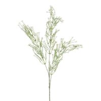 follaje con flores pequenas artificiales blanco y verde h92