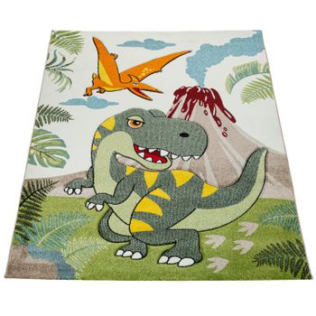Alfombra infantil Diamora verde 200x290 cm