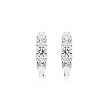 De aros de plata 925 para mujer con circonita