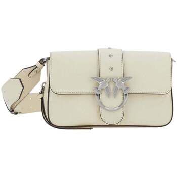 Pinko Bolso Bolso con solapa Love One Slouchy Zip Mini Vite Blanco para mujer