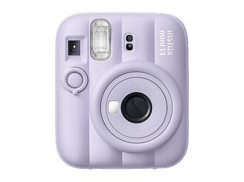 Cámara instantánea - Fujifilm Instax Mini 13, 86 mm x 54 mm, Flash Automático, Espejo para selfie, Morado