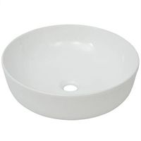 lavabo de bano moderno  lavabo redondo de ceramica blanco 415x135 cm