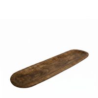 bandeja decorativa larga rectangular de madera 100x9x25cm
