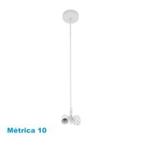 arm colgante cara 2xe27 blanco m10 regx10x10 cm