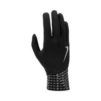 nike pacer lightweight reflective  guantes de correr hombres - negro plateado