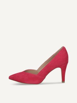 CAPRICE Pumps, pink, made of Leather with Funnel heel, Size 39