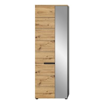 Armario ropero 2 puertas con 1 espejo l65 cm -