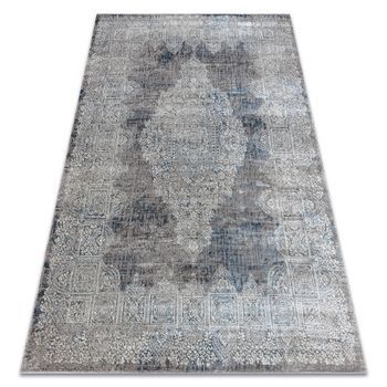 Bliss Z214az221 Alfombra Crema / Azul - Rosetón, Moderna, Estructural 80x150 Cm